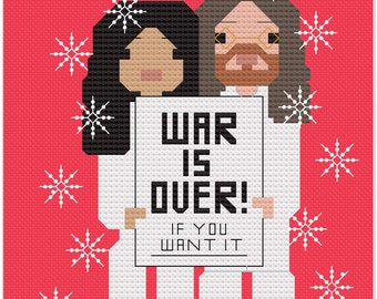 Merry Xmas (War is Over) PDF Digital Pattern