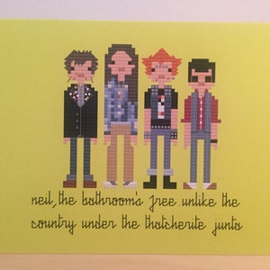 The Young Ones parody blank greeting card