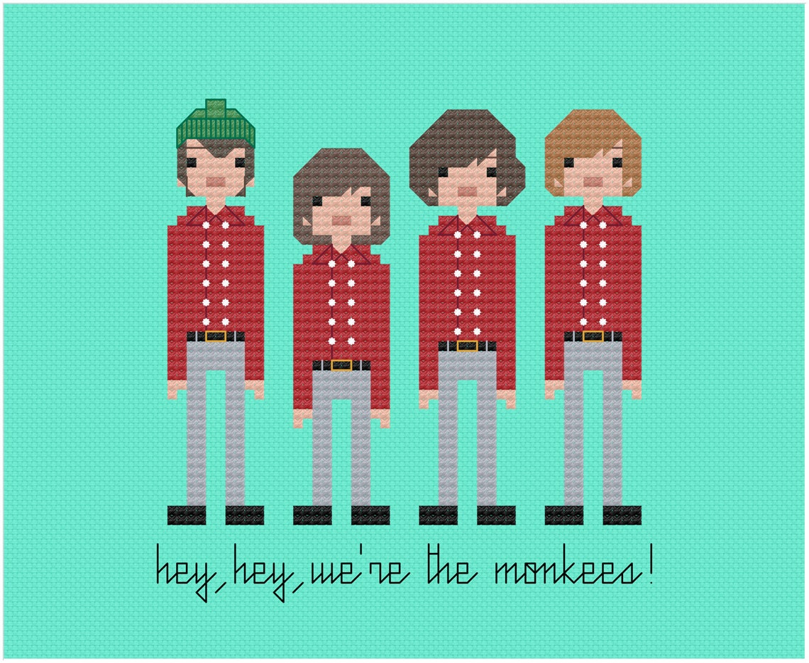 The Monkees PDF Digital Pattern - Etsy