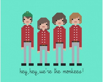 The Monkees PDF Digital Pattern