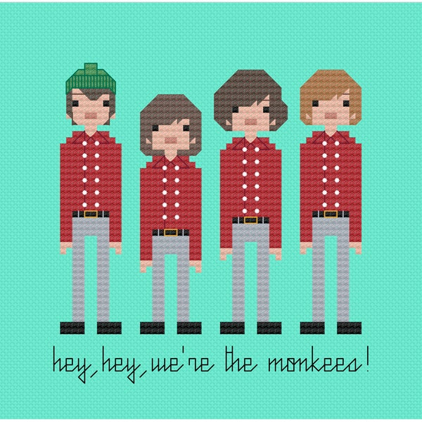 The Monkees PDF Digital Pattern