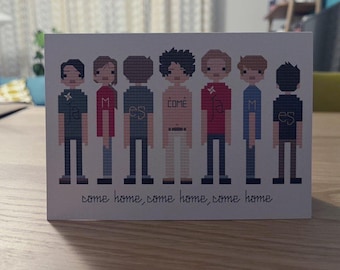 James blank greeting card.