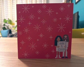 John & Yoko blank Christmas card
