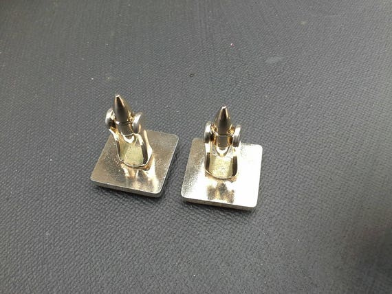 Vintage Stratton Square Gilt Cufflinks, England - image 6