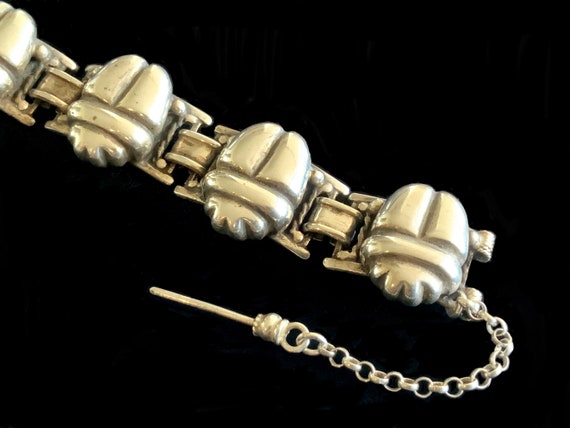 Antique Exceptional Heavy Solid Silver Scarab Bee… - image 3