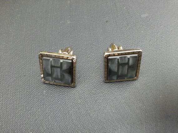 Vintage Stratton Square Gilt Cufflinks, England - image 4