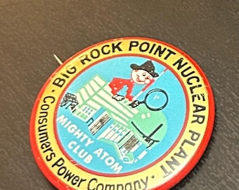Bouton vintage de la centrale nucléaire de Big Rock Point