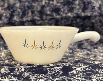 Bol à soupe vintage en verre de lait Anchor Hocking Fire King - Design Mid-Century