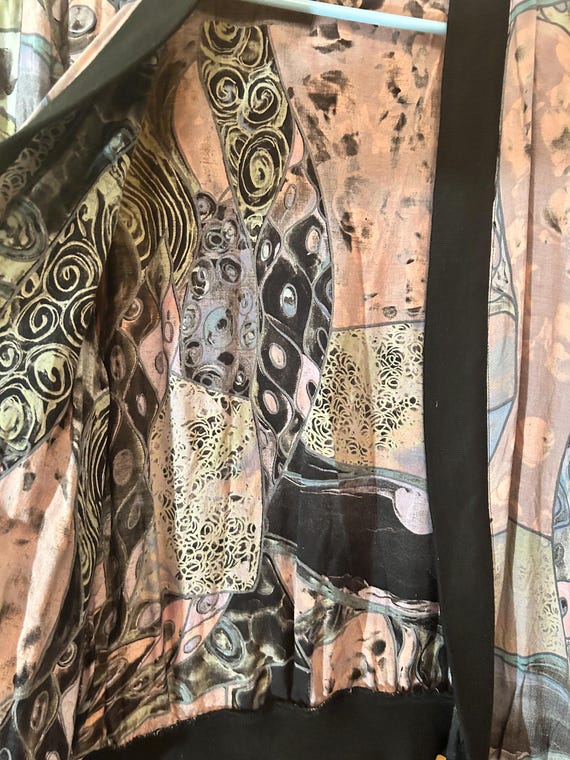 1980’s funky patterned light jacket - image 3