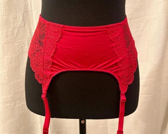 vintage Porte-jarretelles rouge Victoria's Secret début des années 2000