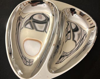 Plat de service divisé Mid-Century Milbern Creations