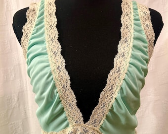 chemise de nuit vintage Kayser avec bordure en dentelle