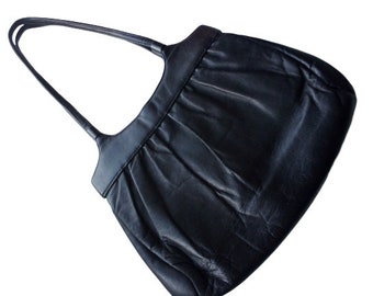 vintage 60s handbag faux leather Mad Men style grey clutch bag vegan purse