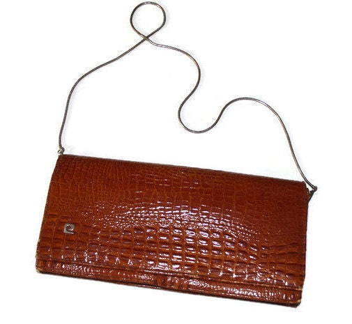 Pierre Cardin Second Hand Crocodile Bag PIERRE CARDIN 1970s Faux