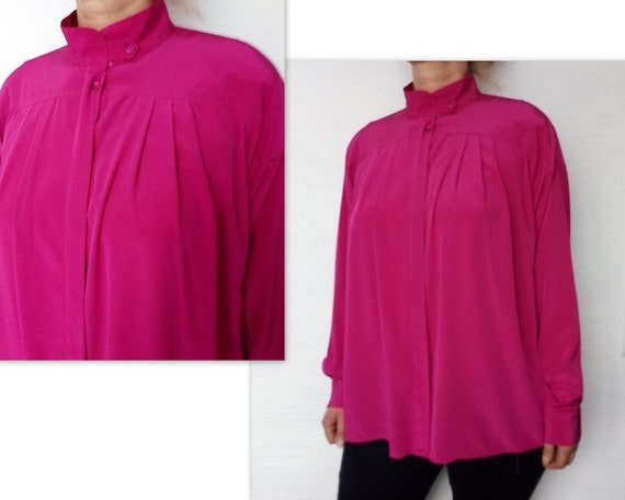 bright pink plus size tops