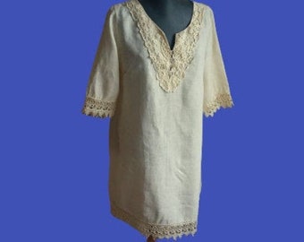 stella rosa linen dress Linen Stella Dress in Antique Rose. Casual Pretty Linen Dress in Pink