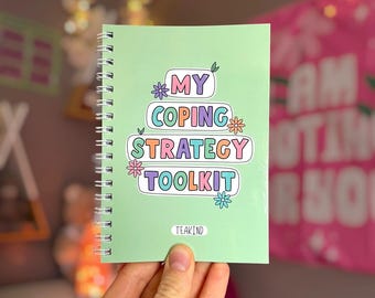 My Coping Strategy Toolkit | A6 Wiro bound book | Coping Skills, Distraction Techniques, Mental Health Strategies, Crisis Support Tools