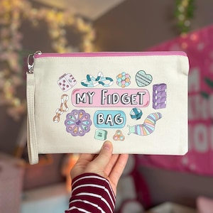 My Fidget Bag | Fidget Storage Pouch, Sensory Bag, Neurodivergent Toolkit, Sensory Kit, Fidget Travel Bag