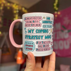 My DBT Coping Strategy Ceramic Mug | DBT Skills, Dialectical Behavioural Therapy, Coping Skills Mug, Therapy Gift, Mental Health Gift