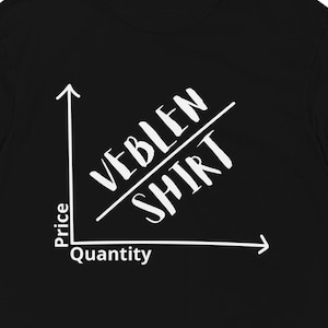 Camisa Veblen: Camiseta de algodón peinado con humor económico