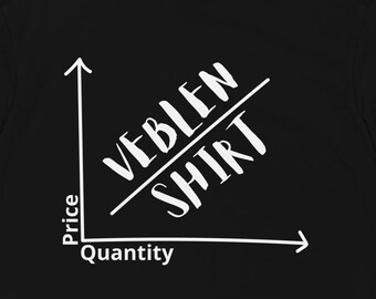 Veblen-skjorta: Kammad bomullsekonomisk humortröja