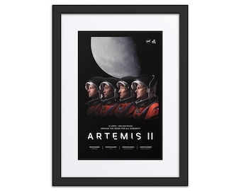 Artemis II - För hela mänskligheten - Besättning - Inramad konst