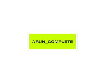 Run Complete - Marathon Game Bubble-free Stickers