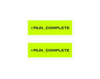 Run Complete - Marathon Game Bubble-free Stickers
