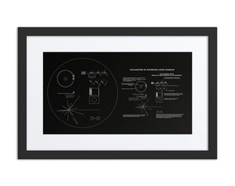 Voyager Record Inramad tavla