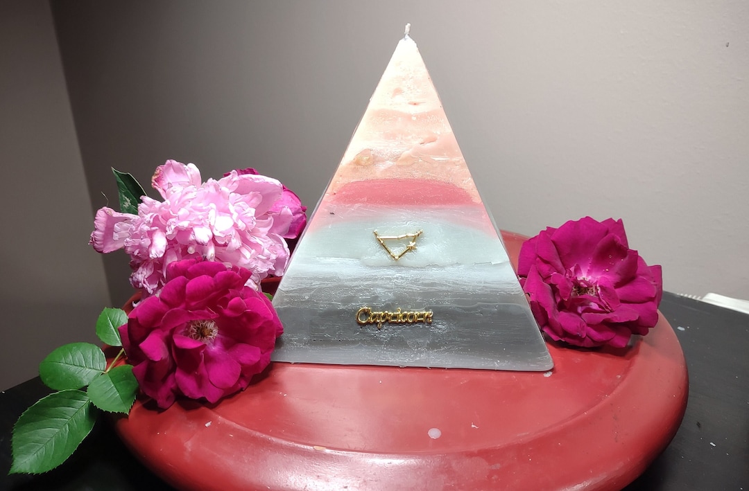 Zodiac Pyramid Candle Etsy