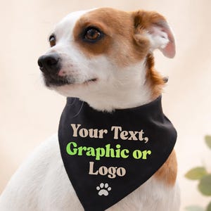 Custom Dog Bandanas - Create Your Own Pet Accessories with Personalized Text and Graphics