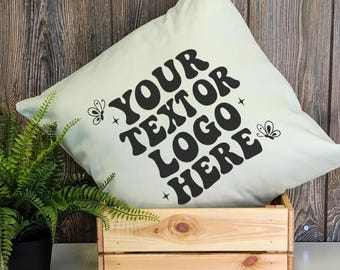 Custom Throw Pillow Covers with Text, Graphic, Logo or Photo, Christmas Gifts Ideas for Her, Personalized Family Name Pillowcases