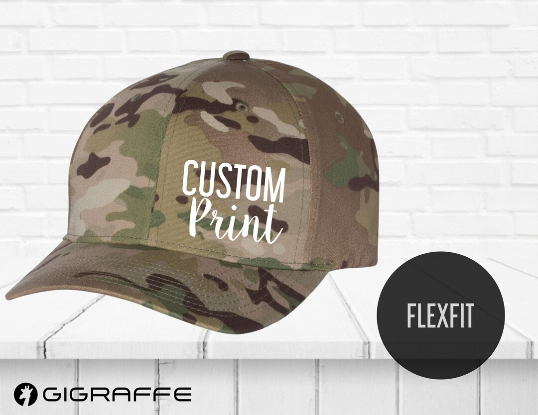 Caps Unisex Cotton Hats Caps Etsy Blend Print Vinyl Trucker Print Custom Custom Cap Flexfit - Hats Custom Flexfit Heat Caps With