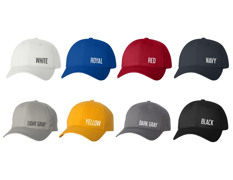 Custom Cap Printing Custom Hats Custom Twill Caps Print Etsy