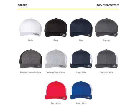 Buy Flexfit® Mesh-back Cap With Your Text or Logo Snapback Custom Trucker  Hats YP Classics With Flexfit Technology Heat Vinyl Print Online in India -  Etsy