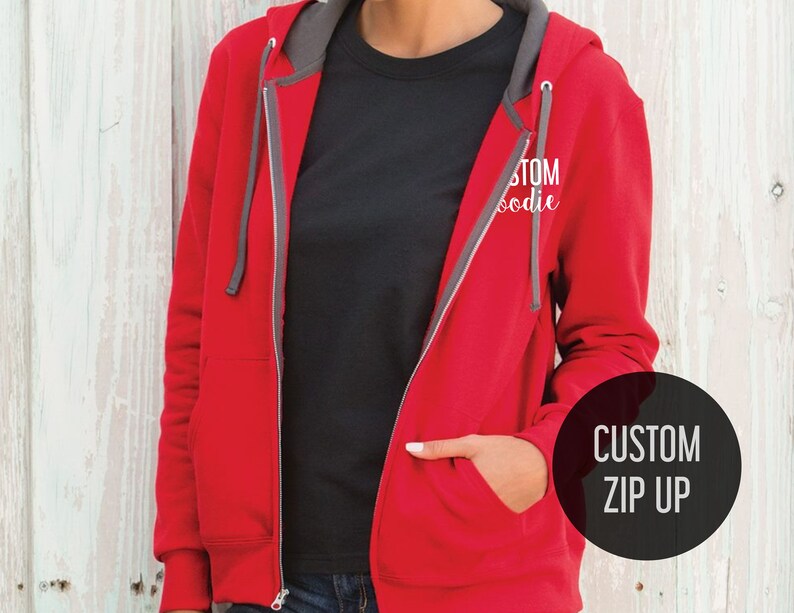 customized zip up hoodies