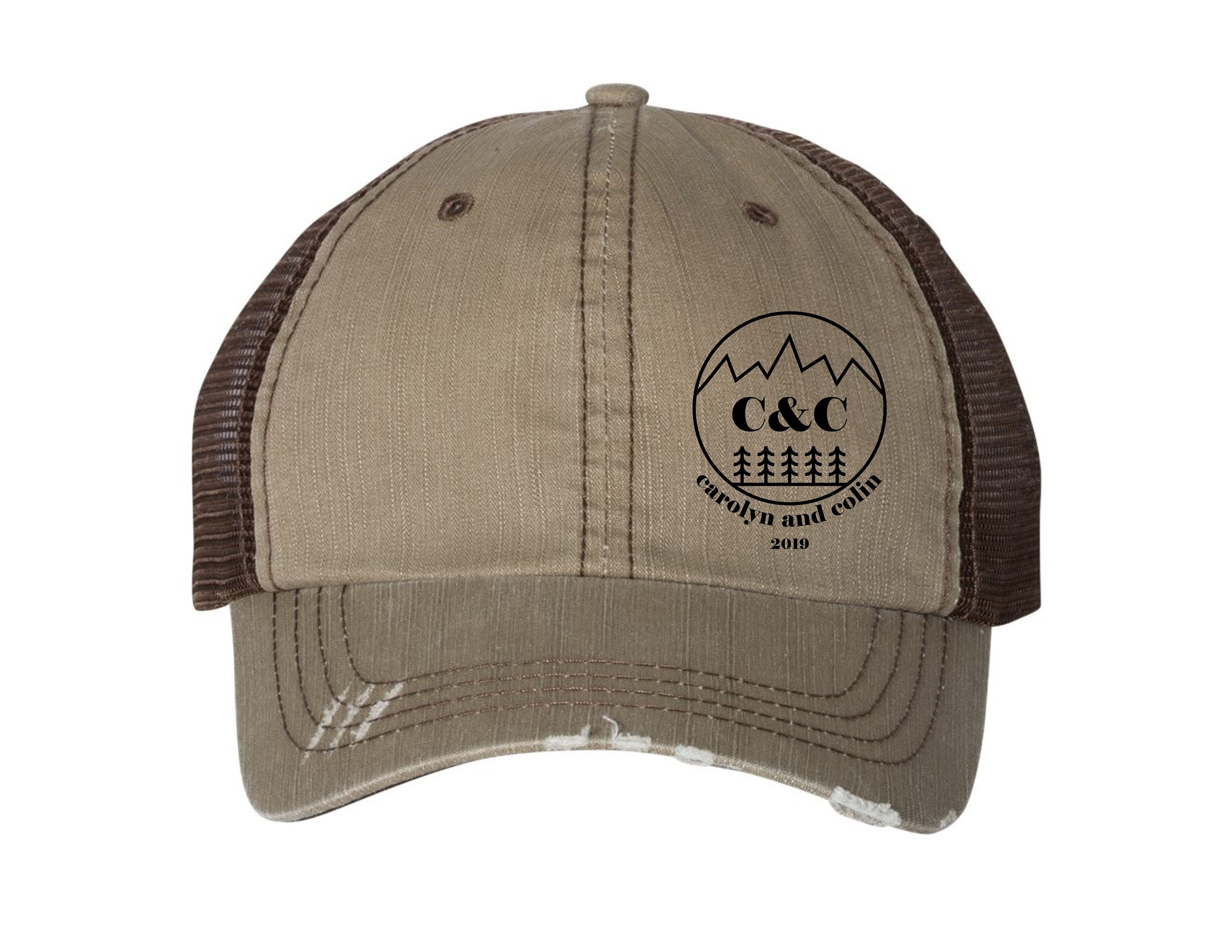 Custom Printed Caps Vintage Trucker 