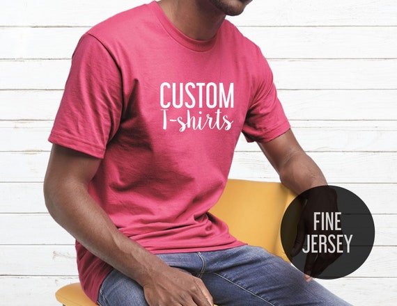 mount amplifikation Kvittering Custom T-shirts Premium Custom Unisex T-shirts Printing - Etsy