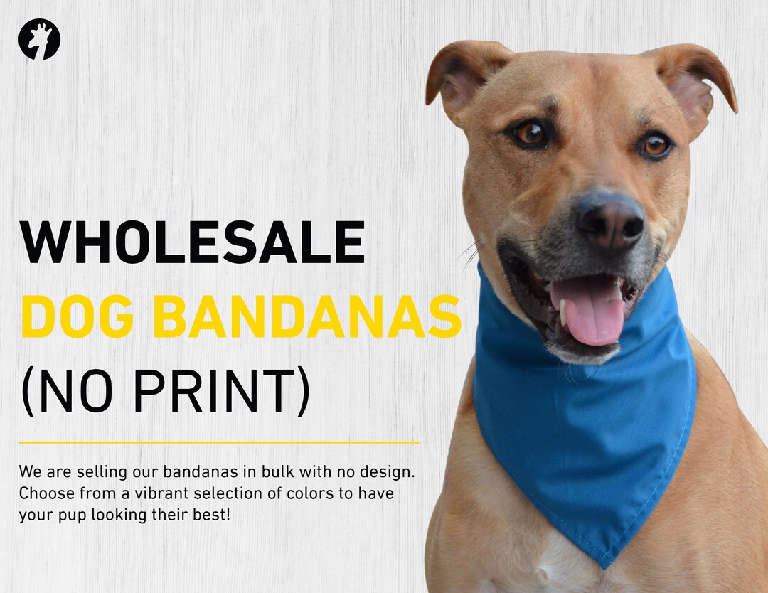 Blank Dog Bandanas Perfect for Printing Heat Vinyl Screen Etsy