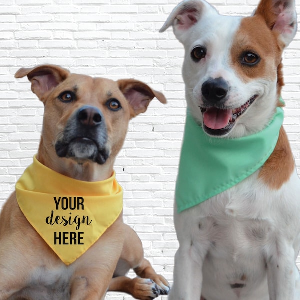 Dog Bandana Custom Bulk Etsy