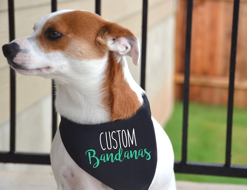 Custom Dog Bandanas / Tie on Dog Bandana / Dog Bandana Etsy