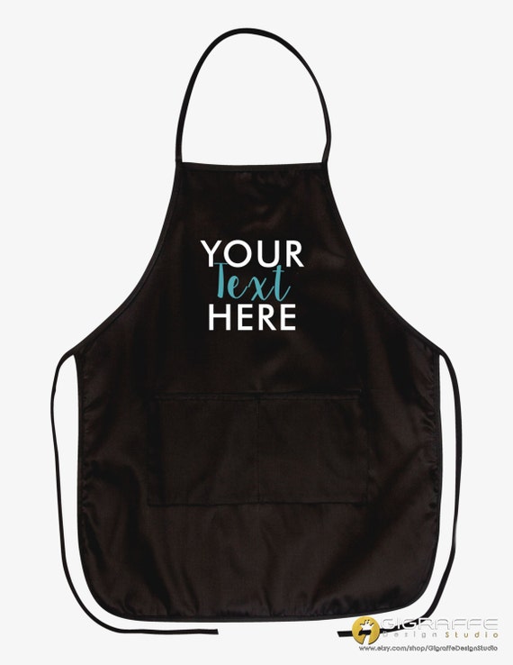Custom Apron Personalized Aprons With Text Logo or Graphic Kitchen Apron Baking Cooking Apron Gift for Mom Monogram Apron Etsy