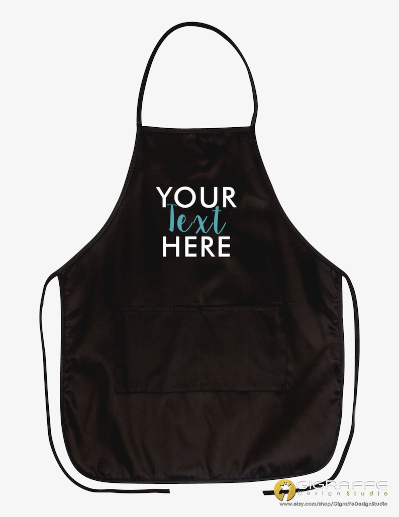 Custom Printed Aprons Aprons with your logo Custom Text Etsy
