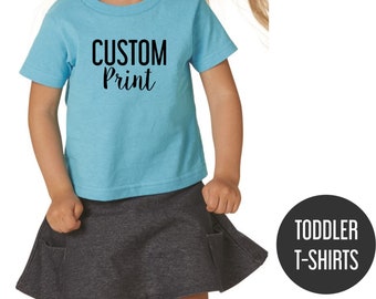 Custom Toddler Fine T‑Shirt printing - Custom T-shirt Kids - Custom Tshirts Toddler - Custom t-shirt design - T-shirt Printing - Custom Tee