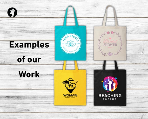 Custom Tote Bag - Personalized Tote Bag with Text, Graphic, Logo or Photo