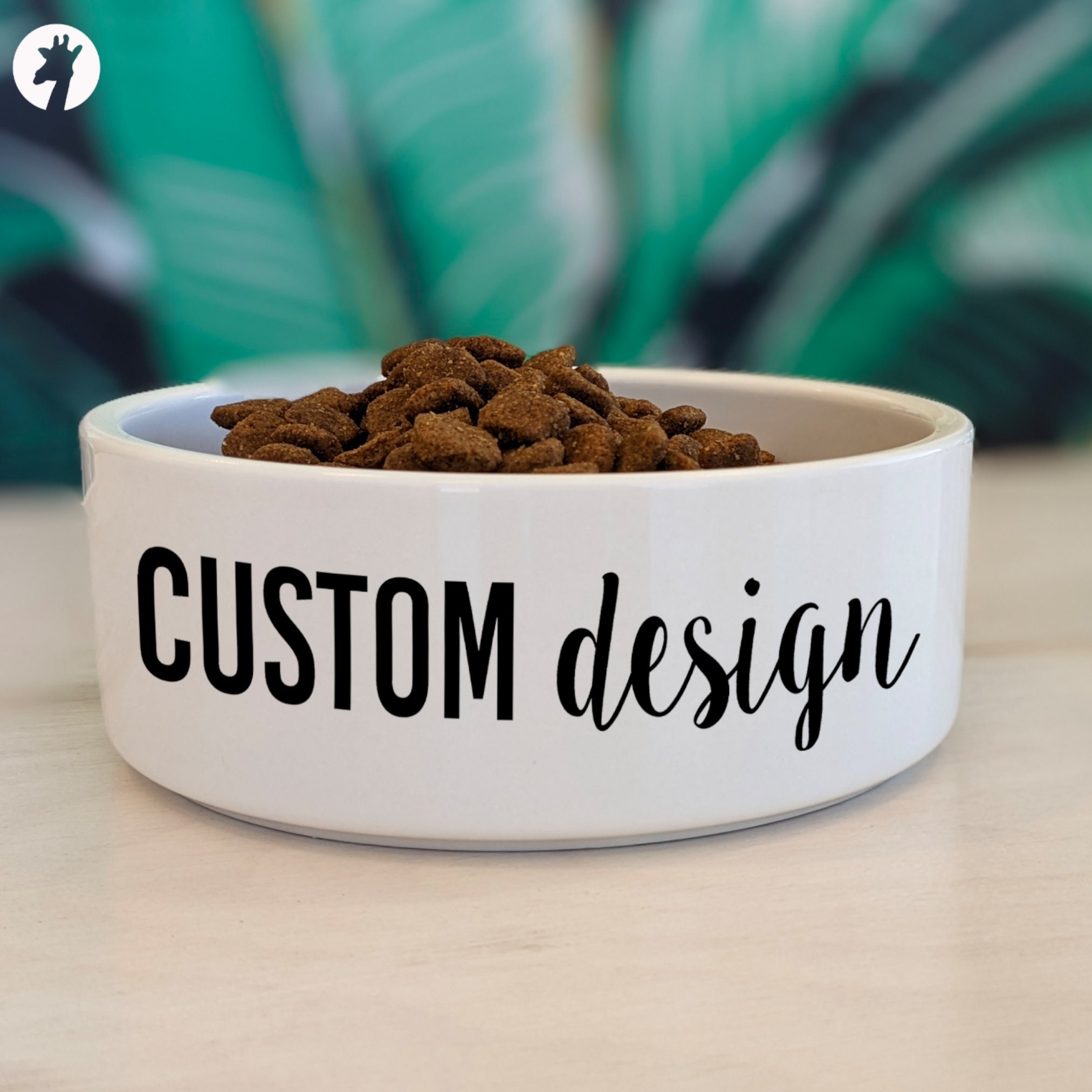 Custom logo dog bowls deals