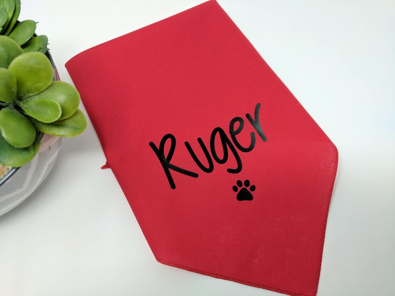 Custom Dog Bandanas Create Your Own Pet Accessories with Personalized Text and Graphics image 7