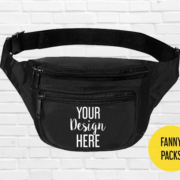 Custom Fanny Packs,  Fanny Pack print,  Personalized Fanny Packs, Bridesmaid Bags, Bridal Gifts, Personalized Bag with Custom Logo