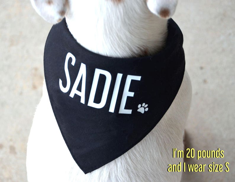 Custom Dog Bandanas Personalize Your Dog Bandanas With Your Etsy