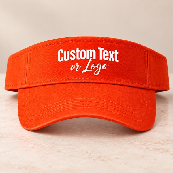 Custom visor - Custom visor Unisex - Custom caps - Custom hats - Custom hat printing - Visors - Visors for women - Heat Vinyl Print